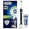 
Oral-B Pro 650 Black Cross Action Electric Rechargeable Toothbrush and Toothpaste (UK 2-Pin Bathroom Plug)
