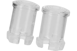 Hyuduo 100 Pezzi di Supporto A Led in Nylon A Testa Piatta diodi Ad Emissione di Luce Coperchio Trasparente Della Lampadina Coperchio Protettivo 5Mm, Componenti elettronici diodo