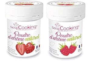 YOUDOIT Aromi naturali in polvere 15 g x 2 - fragola e lampone