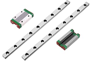 ONLISUM MGN12H 350 mm 2 unidades mini guía lineal con 2 unidades MGN12H cojinetes bloques para DIY impresora 3D y fresadoras CNC