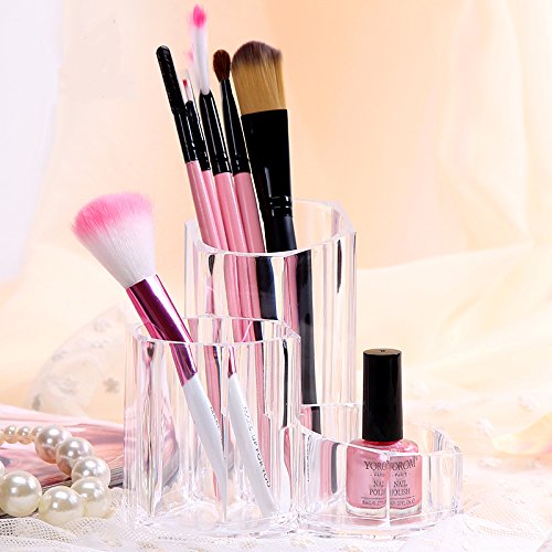 Preisvergleich Produktbild ZRO 3 Schlitz Hochwertige Klar Kosmetik Aufbewahrungsbox Augenbrauenstift Lack-Speicher Barrels Make-up Desktop Storage Box