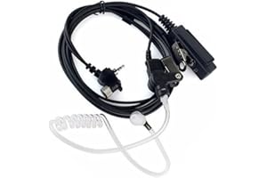 Buwico, auricolari con microfono a tubo, PTT, 1 pin, per Walkie Talkie, radio Motorola MTH600, MTH650, MTH800, MTH850, MTP850, MTS850