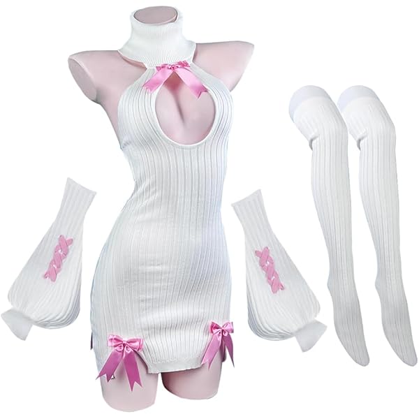 JasmyGirls Anime Lingerie Set Sexy Konijn Cosplay Kostuum Kawaii Maid Outfit Leuke Bikini Hart Een Stuk Bodysuit, Zwart, X-Small - Medium JasmyGirls Anime Lingerie Set Sexy Konijn Cosplay Kostuum Kawaii Maid Outfit Leuke Bikini Hart Een Stuk Bodysuit, Zwart, X-Small - Medium