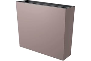 Prosperplast Urbi Balcony Planter Case with Tank, Dimensions (mm) 580 x 180 x 498, Mocca Colour