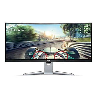 BenQ EX3501R Ecran Incurvé 35 Pouces Ultra WQHD, HDR, 21:9, 3440 x 1440, dalle VA, FreeSync, 100 Hz, USB Type-C, Courbure 1800R, Bords Ultra Fins, Technologie Brightness Intelligence Plus, HDMI, Display Port