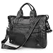 Produktbild Melodycp Umhängetasche mit Schulterriemen, multifunktional, geeignet für 15" Messenger Bag Men and Women, Verstellbarer Schultergurt und Klappgriff Schwarz