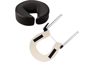 HOINCO Appui-tête de Massage réglable en Aluminium pour lit et Berceau pour Table de Massage Oreiller en Forme de U Confort Beauty Spa Appui-tête pour lit et Berceau pour Table de Massage Equipement