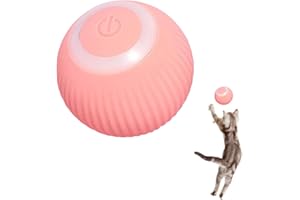 Mgichoom Balles interactives pour Chat - Interactives et automatiques - USB à 360 ° - Stimulation de l'instinct de Chasse