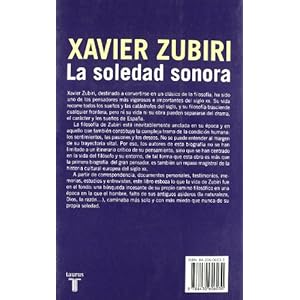 Xavier Zubiri. La soledad sonora