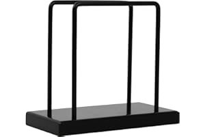 RAPIDBOK Portatovaglioli da Tavola in Metallo e Legno - Dispenser Verticale Nero per Tovaglioli di Carta - Decorazione Tavolo per Ristorante, Caffetteria