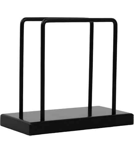 2-in-1 Serviettenhalter Aus Metall Mit Gewürz-Ablage – Schwarz, 20x17x14 Cm, Mit Gitterboden & Rutschfesten Pads