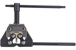 EQULUP Herramienta para Romper Cadena, Herramientas De Remachado De Paso 420-530, Divisor De Cadena De Metal, Herramienta Cortadora De Extracción De Eslabones Negros para Motocicleta ATV