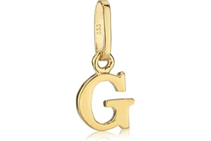 NKlaus Alphabet Kettenanhänger - kleine Buchstabe Anhänger Gold 333 - Gelbgold 8 Karat - Kinder Talisman Amulett
