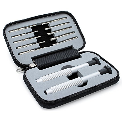 Lilware Universal 10 in 1 Aluminium Wallet Schraubendreher Kit für elektronische Geräte.Black - 6