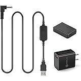 Vitesun 5V-8.4V USB Drive Cable ACK-E12 Mobile Power Supply, DR-E12 DC Coupler LP-E12 Dummy Battery DC Grip and 5V 3AMP Adapt