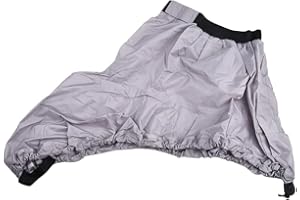 EASYBYMALL for KAYAK Spray Skirt, Adjustable Waterproof Nylon Boat Canoe Surf for KAYAK Cockpit Cover For for KAYAK Water Sports Accessory(L Gray)