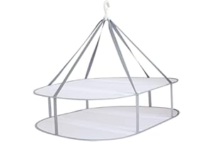 AYE Suspendus séchoir à Pull, Cintre à Maille Pliable à 2 Niveaux pour Chandail, délicat et Maillot de Bain