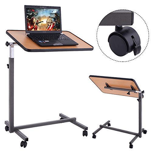 Laptoptisch Laptopständer Notebooktisch Notebookständer Betttisch Ablagetisch Pflegetisch Couchtisch Beistelltisch Krankentisch (Natur)