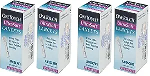OneTouch Ultra Soft Lancets - 25 Count (Pack of 4 Multicolor)