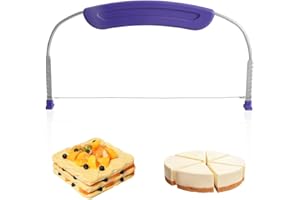 KSBBHDS 1 cortador de pasteles, divisor de pasteles, nivelador de pasteles, clip para cortar pasteles, cuchillo con clip para pasteles, cortador nivelador de pasteles de acero inoxidable, herramienta de corte