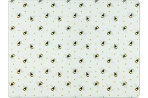 WOW HOMESTORE Bee Print Glass Chopping Board Tempered Glass Cutting Board Kitchen Worktop Protector