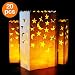 Produktbild Cookey Candle Luminary Taschen, 20 Stück Teelicht Kerze Taschen, langlebig und wiederverwendbare feuerhemmende Baumwolle, Perfekt für Home Outdoor, Weihnachten, Hochzeit, Empfang, Urlaub, Party und Event Gelegenheit Dekoration