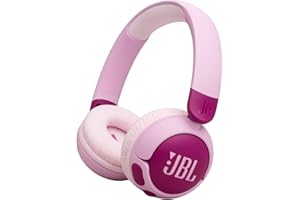 JBL Junior 320 BT Cuffie On-Ear Bluetooth Wireless per Bambini, con Microfono Integrato, 50 Ore di Autonomia, Safe Sound, Limitatore del Volume, Facili Controlli, Set Adesivi, Pieghevoli, Viola