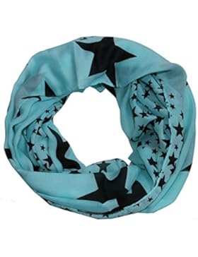 leichter Sterne Loop Schal - tolle Farben