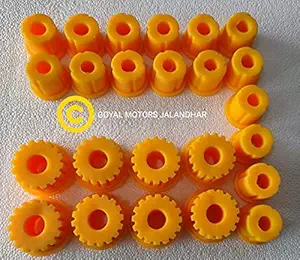 Maruti Gypsy Spare Part | Yellow PU Bushing KIT Highly Durable 6 TIME The More Life
