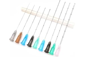 ANGELFILL 27G 50mm Blunt Cannula 10pcs, Professional Blunt Tips for Facial Filling, Micro Cannula Needl