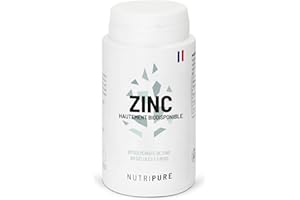 Nutripure | Zinc Bisglycinate 15 mg Haute Qualité ALBION® | Haute Absorption | Antioxydant, Renfort Système Immunitaire, Haute Biodisponibilité | 90 Gélules Végétales | Vegan | Made in France
