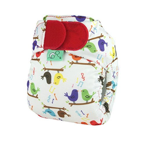 Tots Bots Teenyfit Hook and Loop Nappy (Tweet Print)