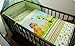 5pcs Baby / Toddler Bedding Sets (reg to fit COT 120x60cm) - Dino Green