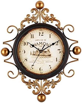 Cheung Home European Metal Wall Clock 37*46*5cm