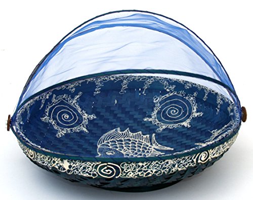 Fliegenschutz Obstkorb in 3 Größen – blau / Küche & Tisch – Größe: 25 cm Ø - 2