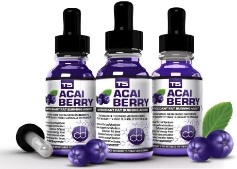 X3 Acai Berry Serum: Maximum Strength Acai Berry & T5 Burners Blend. Faster Absorption for Faster Results. (3 Month Supply)