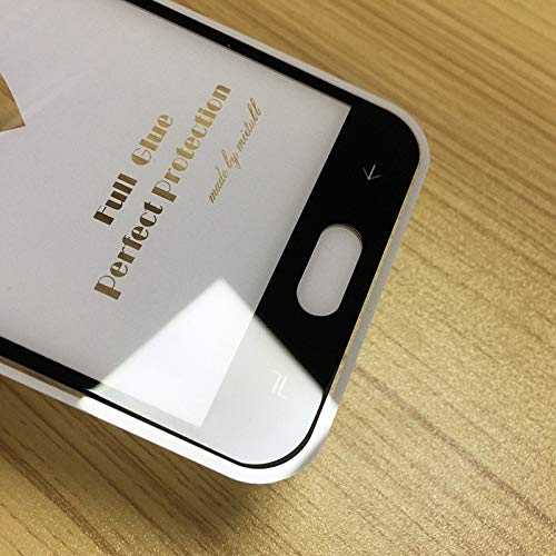 YANCAI Smartphone-Ersatzteile 25 STÜCKE MIETUBL Vollbild Vollkleber Anti-Fingerprint Gehärtetes Glas Film for Galaxy J2 Pro (2018) (Schwarz) Flexkabel (Farbe : Black)