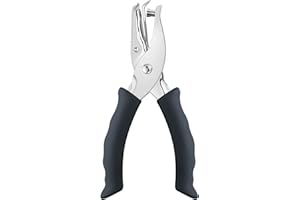 SUKEVITOR Single Hole Punch Single Hole Pliers, 6MM Small Holes Paper Punchers with Soft Grip, Puncher for DIY Craft Tags Clothing Ticket Scrapbook Tool