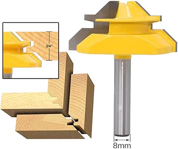 Fresa Per Legno A 4 Ali Con Gambo 1/2" – Diametro Taglio 5 Cm, Lunghezza 1/2" – Per CNC E Router, Ideale Per Spianare MDF, Truciolare E Compensato - 4
