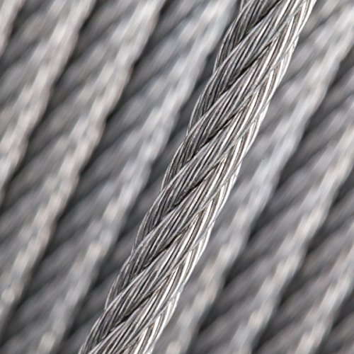 50m Drahtseil EDELSTAHL Stahlseil 3mm 7×7 Edelstahldrahtseil INOX V4A A4 rostfrei Geländer Seil Draht Stahl Edelstahlseil - 3