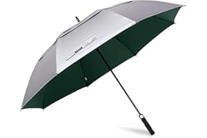 G4Free Parapluie de Golf 54/62/68/72/80 Pouces UV Protection Coupe-Vent Double Canopée Ouverture Automatique pour Hommes Femmes