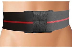 LJC Umbilical Hernia Support Belt 3 Inches wide Abdominal Navel Truss One Removable Cushion Pad UK (L 37-42 inches)