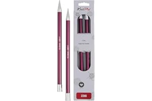 KnitPro Nova Aiguilles Tricoter Zing Simple, en Aluminium, Multicolore, 40 cm x 12.00 mm
