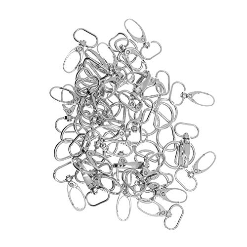 VORCOOL 30 Stk. Swivel Karabinerhaken Haken 360 Grad drehbar Trigger Hummer Haken (Silber)