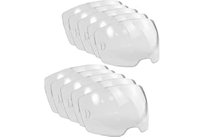 AQBB 10 Pack 0700000802 Clear Front Cover Lens, A50 Welding Helmet Cover Lens Compatible with ESAB 0700000800 Sentinel A50 Welding Helmet，3.94" x 2.36" Viewing Lens