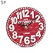 Produktbild pridesong Europäische kreative Retro Uhr wanduhr Wohnzimmer Uhr runde Nachahmung Holz wanduhr Schlafzimmer kleine Uhr Tisch 5#