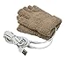 Produktbild ObboMed® MH-1000K USB 5V beheizbare Karbonfaser Heizelemente wärmende dehnbare Halbfinger Handschuhe, Stromversorgung über Powerbank, PC, Computer, Adapter, Abmessung : L 15xB 8cm, Khaki