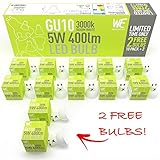 DAS 50 WATT ÄQUIVALENT: Unsere 5W LED Glühbirnen emittieren über 400 Lumen, was das Äquivalent einer 50w Stendard-Glühbirne ist. WAS BEDEUTET DIES? Das bdeuted, dass Sie über ca. £90 sparen werden, wenn Sie Ihre Glühbirnen für 6 Stunden täglich verwenden!