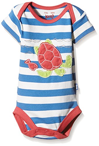 Kite Baby Boys Stripy Turtle Bodysuit Short Sleeve Vest