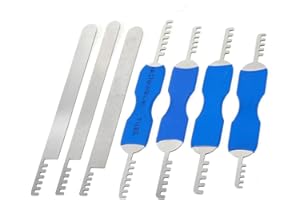 Loboo Idea 7 szt. wytrychów grzebieniowych ze stali nierdzewnej narzędzie ślusarskie do zamka domu